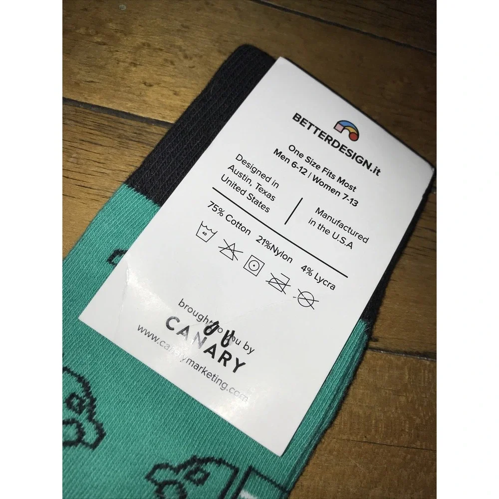 Transfix‎ Socks By Canary OSFA New